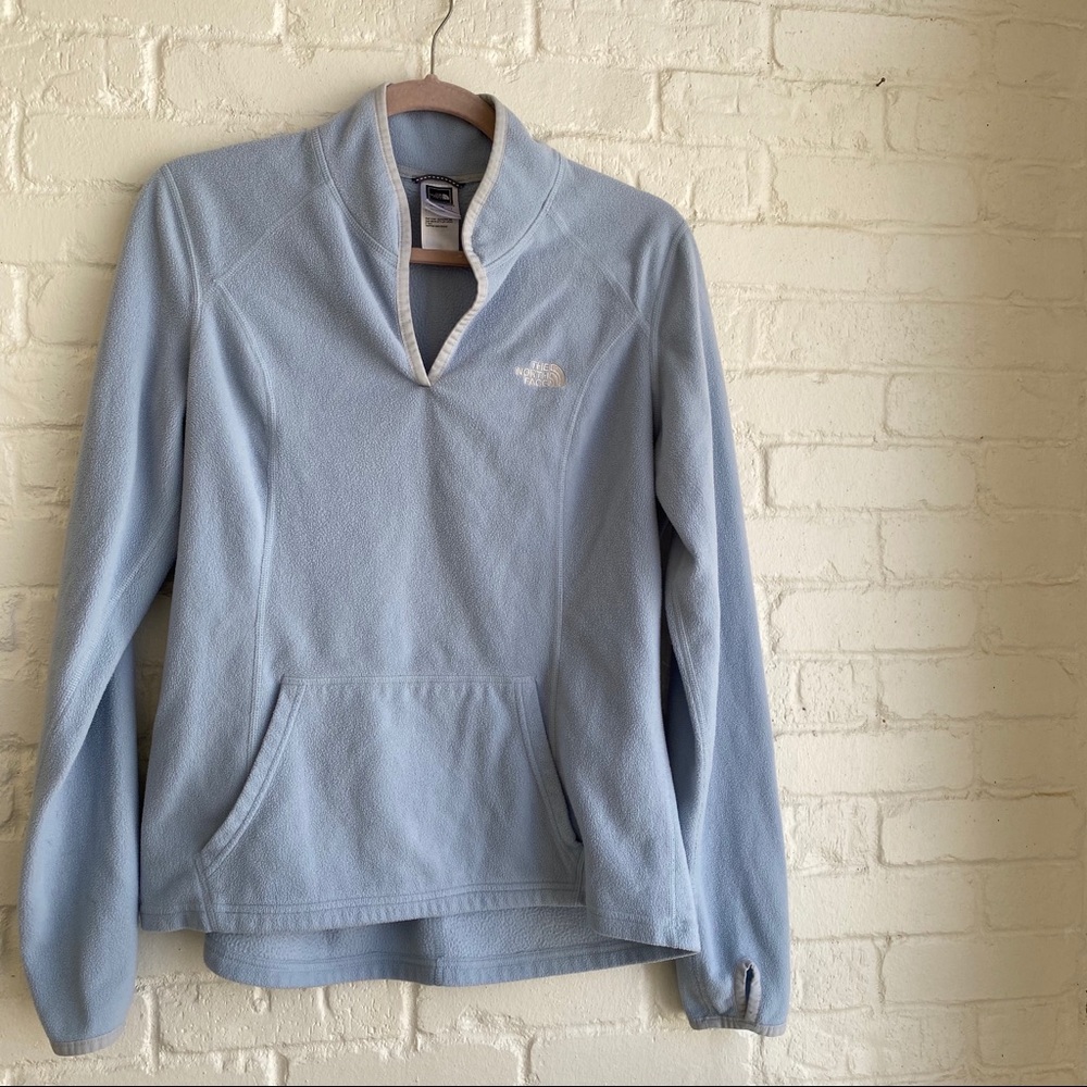 The North Face Light Blue Fleece Pullover